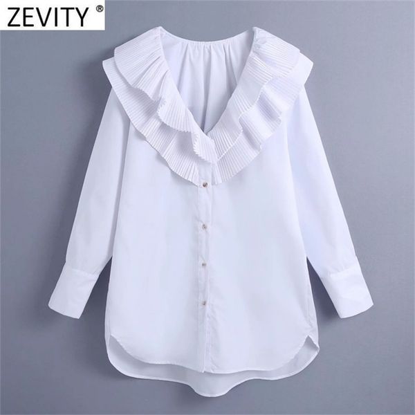 women fashion v neck press pleated ruffles casual loose white smock blouse office lady shirt chic blusas ls7641 210420
women fashion v neck press pleated ruffles casual loose white smock blouse office lady shirt chic blusas ls7641 210420
