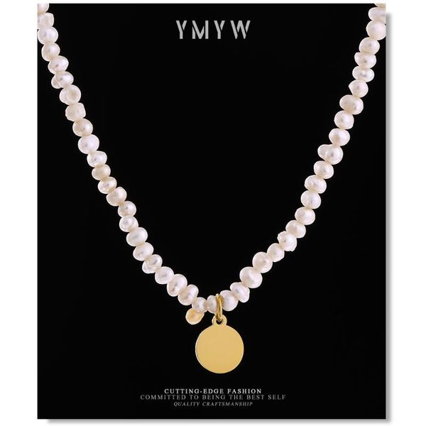 pendant necklaces ymyw natural freshwater pearl chain necklace stainless steel jewelry 18 k metal round handmade collar 2021, Silver
pendant necklaces ymyw natural freshwater pearl chain necklace stainless steel jewelry 18 k metal round handmade collar 2021, Silver
