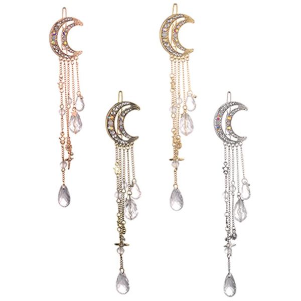 hair clips & barrettes long tassels for women girls moon crystal hairpins accessories jewelry bijoux, Golden;silver
hair clips & barrettes long tassels for women girls moon crystal hairpins accessories jewelry bijoux, Golden;silver