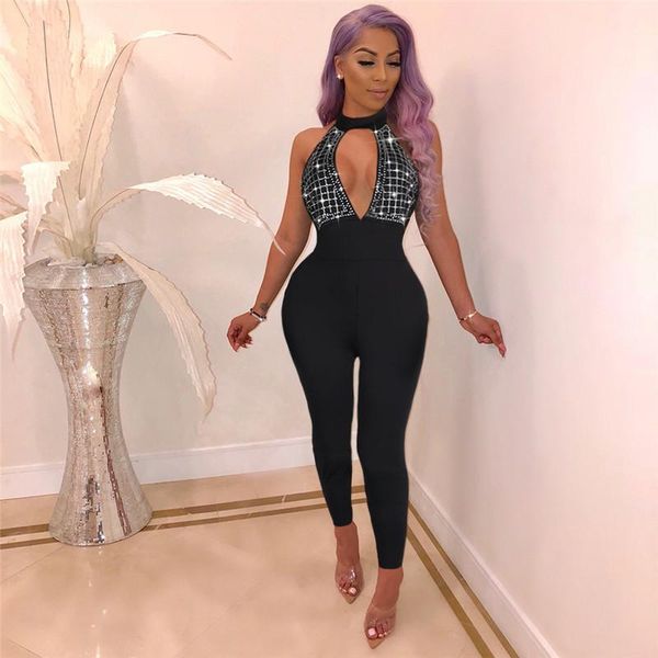 women's jumpsuits & rompers women black halter bodycon jumpsuit backless open back long pants overalls night party rhinestone skinny, Black;white
women's jumpsuits & rompers women black halter bodycon jumpsuit backless open back long pants overalls night party rhinestone skinny, Black;white
