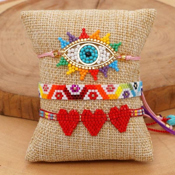 charm bracelets go2boho miyuki bracelet for women handmade woven jewelry friendship heart pulsera turkish eye 2021 summer beach, Golden;silver
charm bracelets go2boho miyuki bracelet for women handmade woven jewelry friendship heart pulsera turkish eye 2021 summer beach, Golden;silver