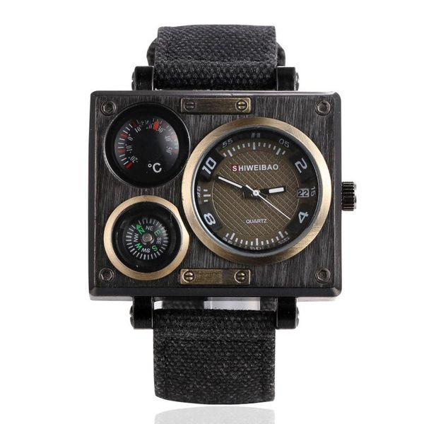 wristwatches men's square calendar watch, Slivery;brown
wristwatches men's square calendar watch, Slivery;brown