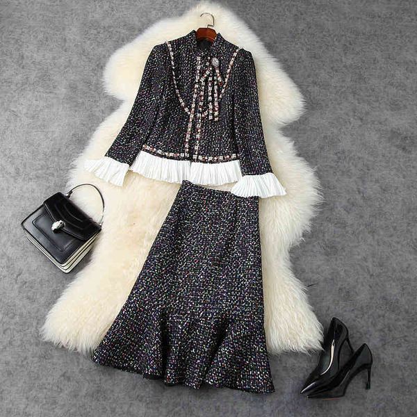 two piece dress fall autumn long sleeve round neck tweed sequins pleated panelled beaded jacket + mermaid skirt 2 s set lsp15t11268 mtln, White
two piece dress fall autumn long sleeve round neck tweed sequins pleated panelled beaded jacket + mermaid skirt 2 s set lsp15t11268 mtln, White