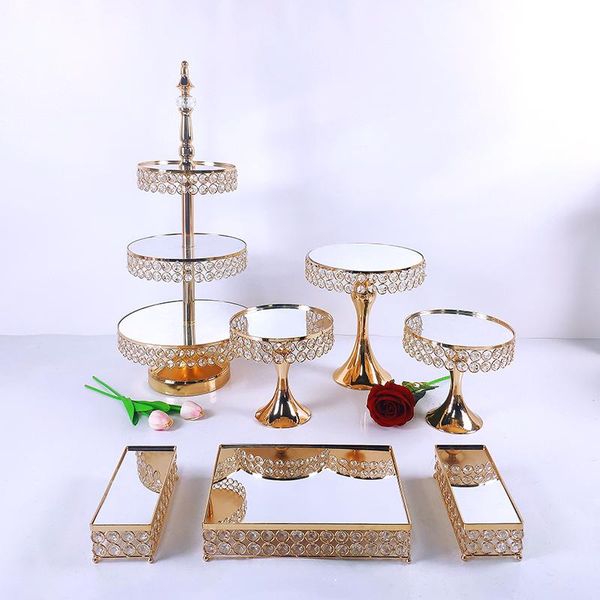 other bakeware 1-14pcs crystal metal cake stand set acrylic mirror cupcake decorations dessert pedestal wedding party display tray
other bakeware 1-14pcs crystal metal cake stand set acrylic mirror cupcake decorations dessert pedestal wedding party display tray