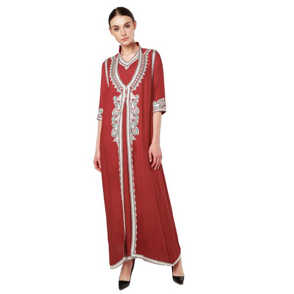 ramadan eid mubarak abaya dubai turkey muslim dress sets islam clothing abayas for women robe longue femme musulman ensembles, Red
ramadan eid mubarak abaya dubai turkey muslim dress sets islam clothing abayas for women robe longue femme musulman ensembles, Red