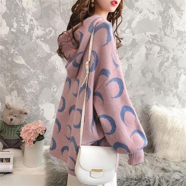 women's sweaters 2021 sweater autumn and winter solid color long-sleeved hooded collar loose knit geometric pattern leisure, White;black
women's sweaters 2021 sweater autumn and winter solid color long-sleeved hooded collar loose knit geometric pattern leisure, White;black
