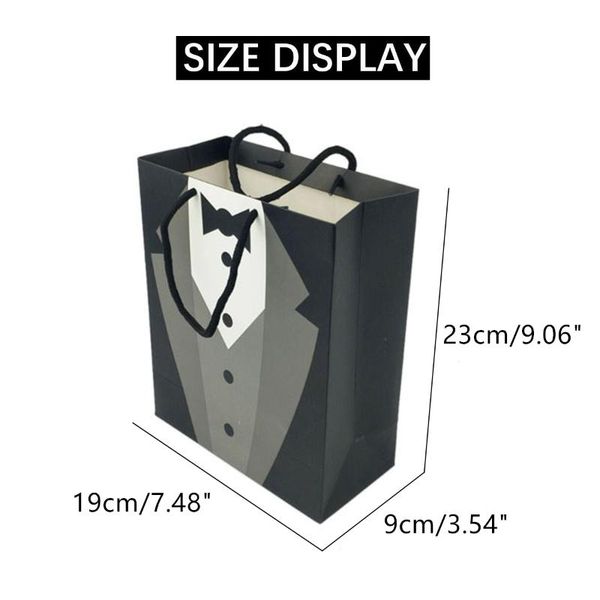 gift wrap 1pcs paper bags wedding decoration cosmetics tote bag groom tuxedo white shirt handbag party shopping packing
gift wrap 1pcs paper bags wedding decoration cosmetics tote bag groom tuxedo white shirt handbag party shopping packing