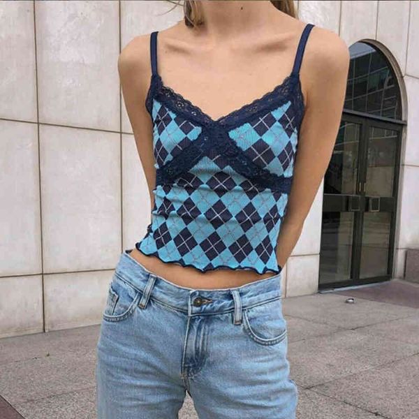 black lace crop for women argyle plaid summer camis blouse shirt sleeveless slim vinatge harajuku fashion 210415, White
black lace crop for women argyle plaid summer camis blouse shirt sleeveless slim vinatge harajuku fashion 210415, White