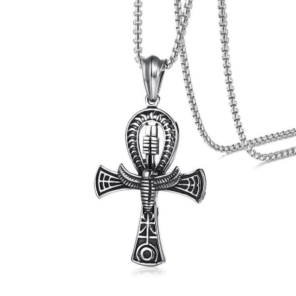 design jewelry titanium steel men's necklace egyptian life cross pendant stainless steel casting necklace, Silver
design jewelry titanium steel men's necklace egyptian life cross pendant stainless steel casting necklace, Silver