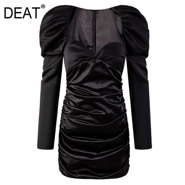 bubble long sleeve pleated high waist cut-out solid black style finale with mini dress spring and summer gx1109 210421, Black;gray
bubble long sleeve pleated high waist cut-out solid black style finale with mini dress spring and summer gx1109 210421, Black;gray