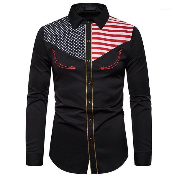 men's sweaters fashionable embroidered shirt western style denim with long sleeves1, White;black
men's sweaters fashionable embroidered shirt western style denim with long sleeves1, White;black