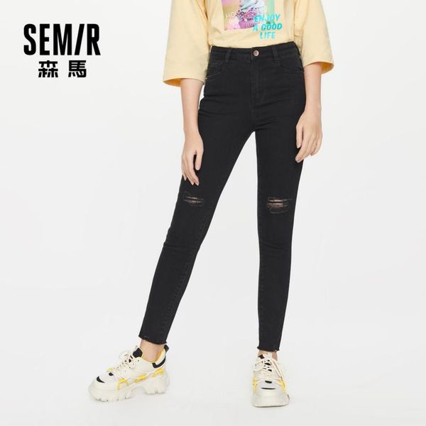 women jeans spring pants small feet black woman slim high waist cropped clothing women's, Blue
women jeans spring pants small feet black woman slim high waist cropped clothing women's, Blue