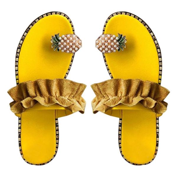 slippers womens fashion pineapple open toe ring sandals wild flat for summer beach xrq88, Black
slippers womens fashion pineapple open toe ring sandals wild flat for summer beach xrq88, Black