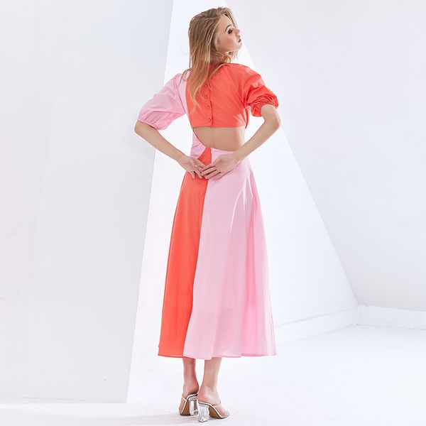 2021twotwinstyle patchwork hit color asymmetrical summer dress for female puff sleeve high waist hollow out dresses women 2021 new, Black;gray
2021twotwinstyle patchwork hit color asymmetrical summer dress for female puff sleeve high waist hollow out dresses women 2021 new, Black;gray