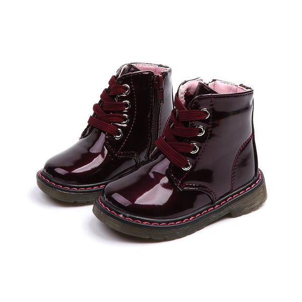 boots kids patent leather ankle for girls children' shoes fashion non-slip soft waterproof lacing up toddler short, Black;grey
boots kids patent leather ankle for girls children' shoes fashion non-slip soft waterproof lacing up toddler short, Black;grey