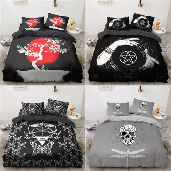 bedding sets 3d abstract-2 duvet cover pillowcases 2pcs single 3pcs twin full queenking size soft set home textiles all seasons used
