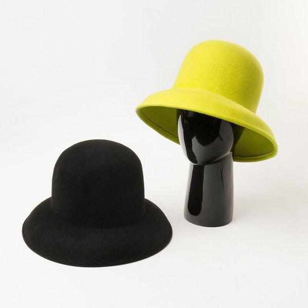 stingy brim hats king wheat 2021 winter wool wide dome hepburn style women fedora pose stage performance s show warm solid lady felt hat, Blue;gray
stingy brim hats king wheat 2021 winter wool wide dome hepburn style women fedora pose stage performance s show warm solid lady felt hat, Blue;gray