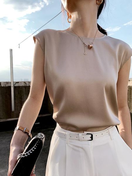 women's polos women elegant blouses office plus size tunic satin silk round neck sleeveless blouse khaki black white summer chiffon bas
women's polos women elegant blouses office plus size tunic satin silk round neck sleeveless blouse khaki black white summer chiffon bas