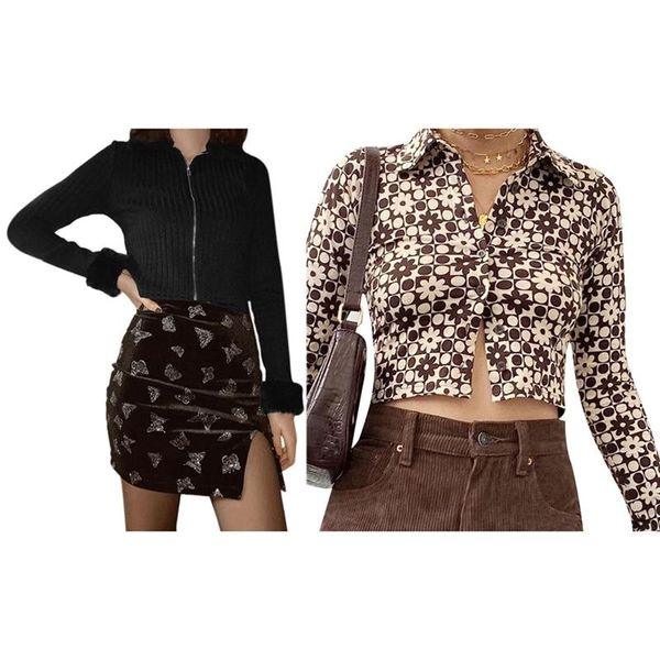 women's t-shirt girl zip up collar knitted cardigans jackets black l & women t shirt vintage brown flower cardigan shirts, White
women's t-shirt girl zip up collar knitted cardigans jackets black l & women t shirt vintage brown flower cardigan shirts, White