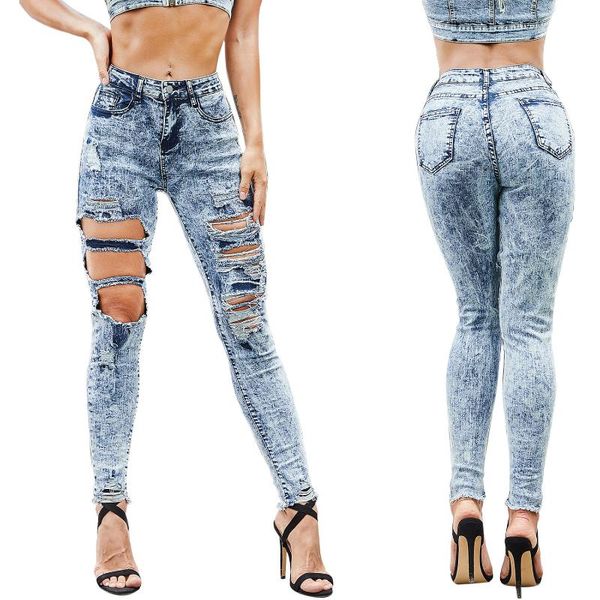 fashion selling jeans high waist solid color slim-fit speaker pants women women's, Blue
fashion selling jeans high waist solid color slim-fit speaker pants women women's, Blue