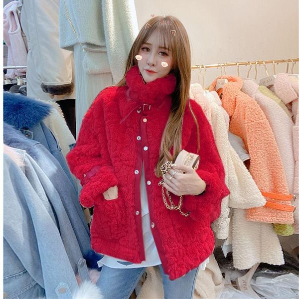 leather and fur in one coat women's korean-style loose student autumn winter 2021 fashion short style & faux, Black
leather and fur in one coat women's korean-style loose student autumn winter 2021 fashion short style & faux, Black