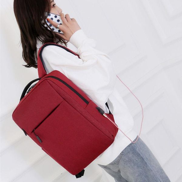 15-inch rechargeable backpack men's and women's 14-inch lap15.6 business double-shoulder travel schoolbag
15-inch rechargeable backpack men's and women's 14-inch lap15.6 business double-shoulder travel schoolbag