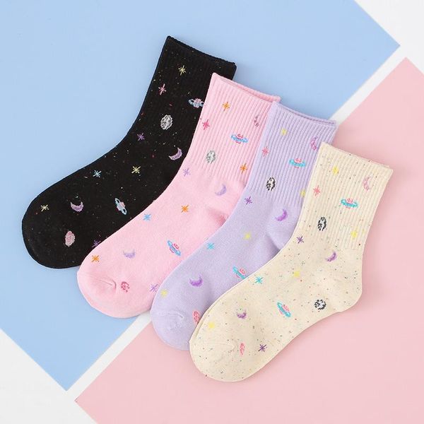 summer socks women cartoon planet moon printed funny frilly korean style sweet casual kawaii cotton sock femme chaussettes & hosiery, Black;white
summer socks women cartoon planet moon printed funny frilly korean style sweet casual kawaii cotton sock femme chaussettes & hosiery, Black;white