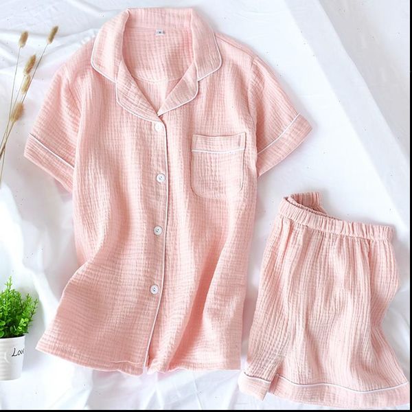 pajamas summer 100% cotton women sleepwear crepe short sleeved shorts pyjamas thin solid plus size loungewear hoem clothes, Black;red
pajamas summer 100% cotton women sleepwear crepe short sleeved shorts pyjamas thin solid plus size loungewear hoem clothes, Black;red