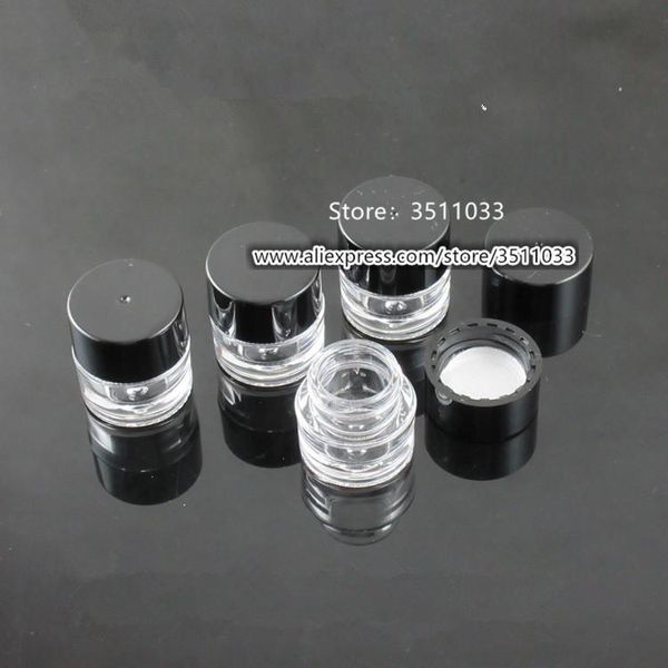 storage bottles & jars 50pcs 100pc 2g black cap plastic bottle mini transparent cream jar small smaple vial nail art decoration container
storage bottles & jars 50pcs 100pc 2g black cap plastic bottle mini transparent cream jar small smaple vial nail art decoration container