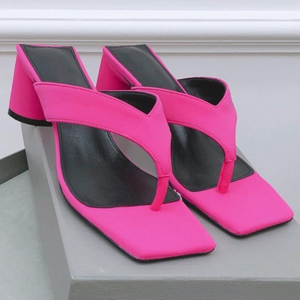 slippers mixed color woman shoes square head flip flops summer middle heels concise lady fashion 2021, Black
slippers mixed color woman shoes square head flip flops summer middle heels concise lady fashion 2021, Black
