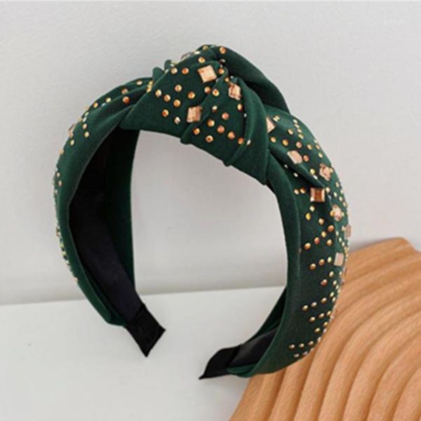 elegant dark green headband rhinestones women trendy hair accessories solid wide head band ladies headdress knot hairband1
elegant dark green headband rhinestones women trendy hair accessories solid wide head band ladies headdress knot hairband1