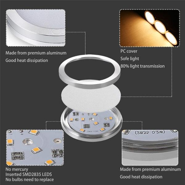 dimmable 2.5w dc12v led under cabinet light aluminum display case lights puck for closet kitchen counter cupboard
dimmable 2.5w dc12v led under cabinet light aluminum display case lights puck for closet kitchen counter cupboard