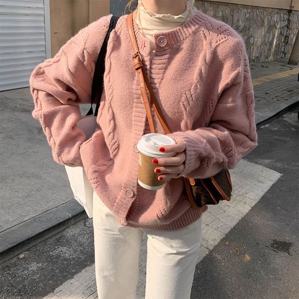 3 colors autumn korean style soild color o neck twist knittd cardigans womens sweaters (x1645) 210508, White
3 colors autumn korean style soild color o neck twist knittd cardigans womens sweaters (x1645) 210508, White