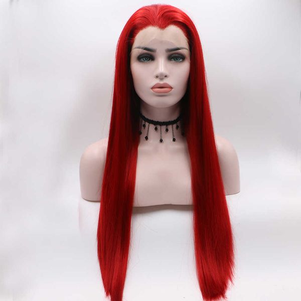 fantasy beauty red lace front for women long straight fashionable gluels synthetic wigs with widow's peak wig, Black
fantasy beauty red lace front for women long straight fashionable gluels synthetic wigs with widow's peak wig, Black