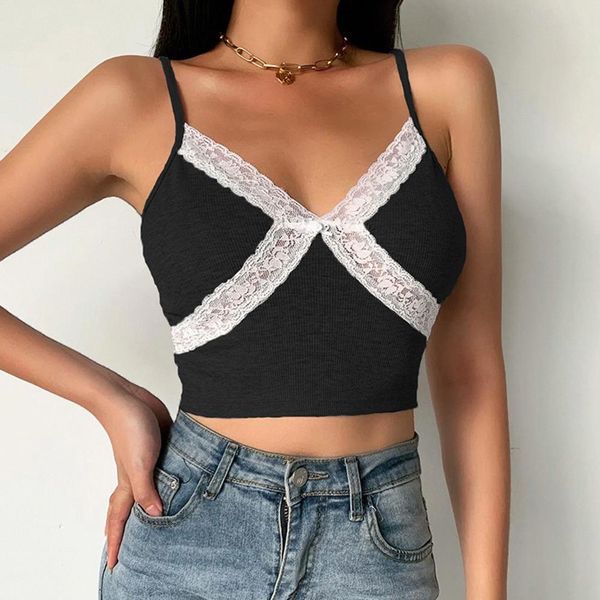 y2k women cami chic summer ribbed backless soft solid e girl spaghetti strap deep v with lace camis 90s, White
y2k women cami chic summer ribbed backless soft solid e girl spaghetti strap deep v with lace camis 90s, White