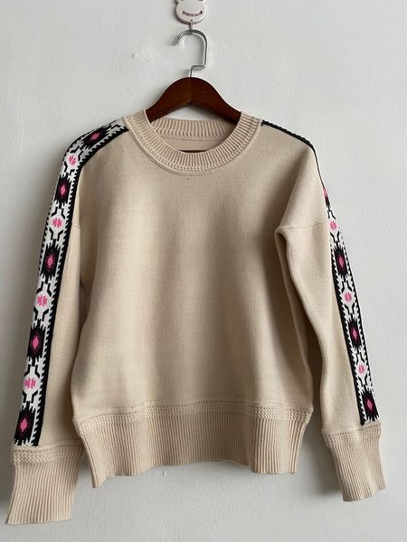 women's sweaters sweaters women sweater autumn bohemian pattern o-neck long sleeve simple knit pul rl6a, White;black
women's sweaters sweaters women sweater autumn bohemian pattern o-neck long sleeve simple knit pul rl6a, White;black
