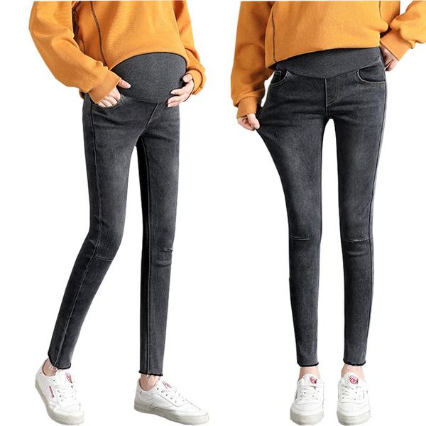 maternity bottoms solid color slim jeans high waist tassel foot mouth 2122, White
maternity bottoms solid color slim jeans high waist tassel foot mouth 2122, White
