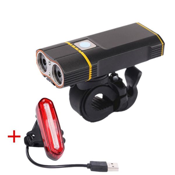 bike bicycle 1600 lumens led usb rechargeable handlebar headlight biking lamp with tail light set lights
bike bicycle 1600 lumens led usb rechargeable handlebar headlight biking lamp with tail light set lights