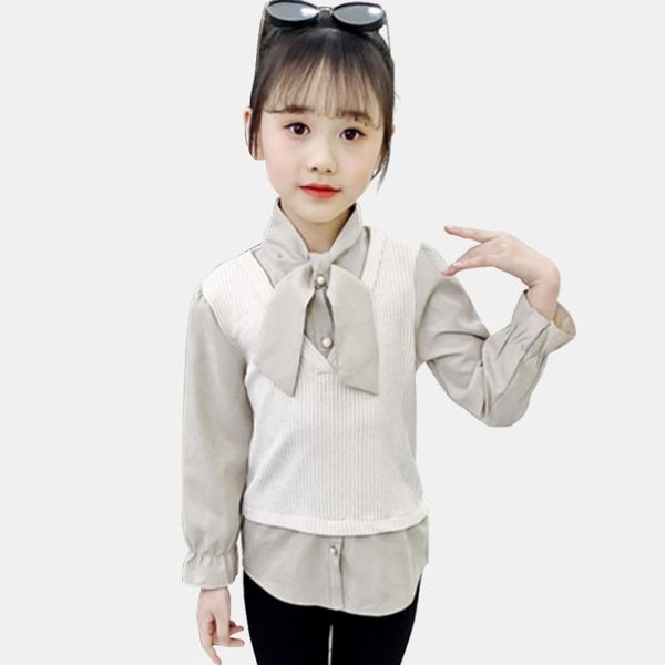 shirts for girls casual style blouse patchwork children's girl teenage school clothes, White;black
shirts for girls casual style blouse patchwork children's girl teenage school clothes, White;black