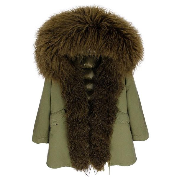 women's fur & faux women vintage thick warm winter jacket real coat long parka natural mongolia sheep duck down streetwear, Black
women's fur & faux women vintage thick warm winter jacket real coat long parka natural mongolia sheep duck down streetwear, Black