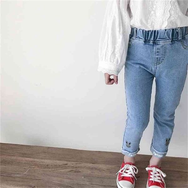 spring arrival girls cartoon rabbite jeans kids denim trousers for 210528, Blue
spring arrival girls cartoon rabbite jeans kids denim trousers for 210528, Blue