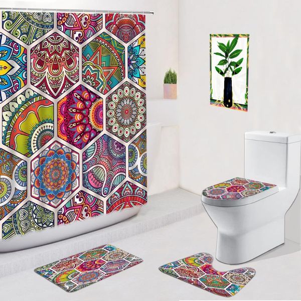 shower curtains creative geometric curtain 4pcs set mandala flowers exotic ethnic style anti-slip carpet bath mat toilet bathroom rugs
shower curtains creative geometric curtain 4pcs set mandala flowers exotic ethnic style anti-slip carpet bath mat toilet bathroom rugs