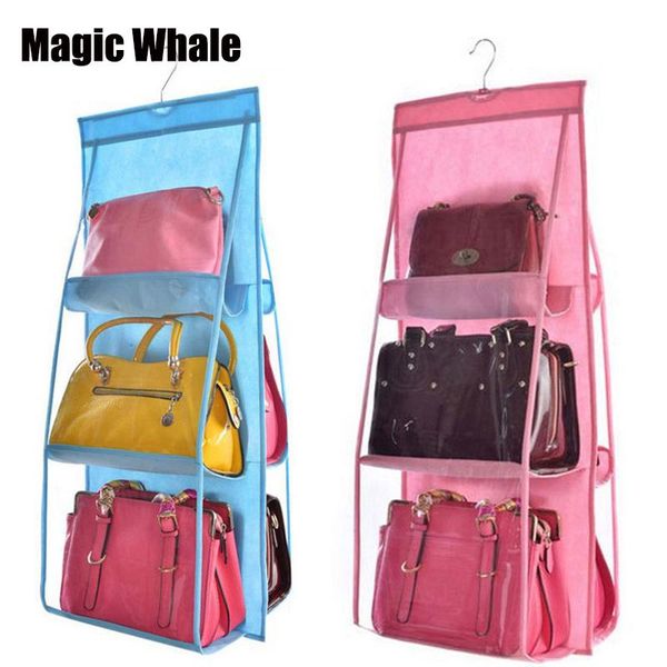 storage boxes & bins 6 pocket hanging bag organizer wardrobe transparent for handbag closet shoes door wall sundries pouch
storage boxes & bins 6 pocket hanging bag organizer wardrobe transparent for handbag closet shoes door wall sundries pouch