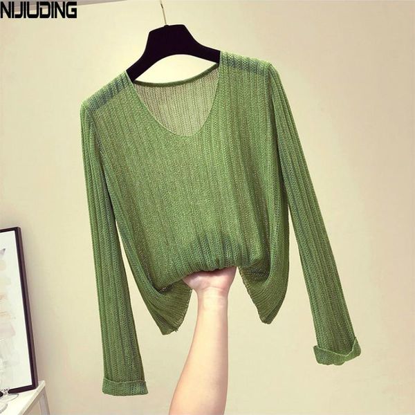 women's sweaters nijiuding knitwear autumn 2021 v-neck long sleeve hollow blouse slim sweater pullover solid color top, White;black
women's sweaters nijiuding knitwear autumn 2021 v-neck long sleeve hollow blouse slim sweater pullover solid color top, White;black