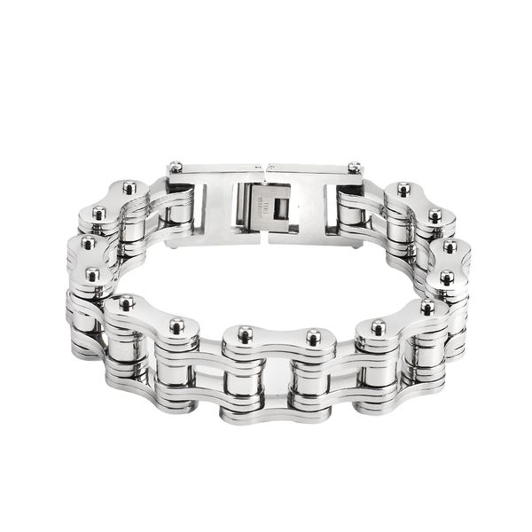 16mm titanium steel motor biker bracelet for men's women's punk personality stainless silver color motorcycle chains bracelets, Black
16mm titanium steel motor biker bracelet for men's women's punk personality stainless silver color motorcycle chains bracelets, Black