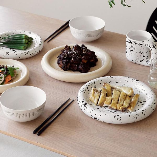 dishes & plates nordic ceramic speckled bold mug plate set matte dinnerware western dish dessert steak salad cake rustic dishware
dishes & plates nordic ceramic speckled bold mug plate set matte dinnerware western dish dessert steak salad cake rustic dishware