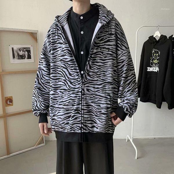 men's jackets 2021 autumn and winter youth fashion loose personality zebra print hooded jacket casual black m-2xl, Black;brown
men's jackets 2021 autumn and winter youth fashion loose personality zebra print hooded jacket casual black m-2xl, Black;brown