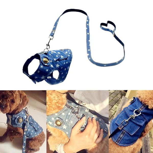 dog collars & leashes 1set jean vest type harness puppy pet chest strap harnesses for small dogs collar leash rope belt teddy supplies 3 col
dog collars & leashes 1set jean vest type harness puppy pet chest strap harnesses for small dogs collar leash rope belt teddy supplies 3 col