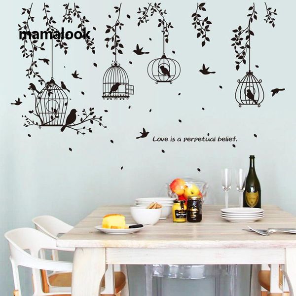 wall stickers black bird cage and leaves silhouette patterns pvc tv background decorative dining hall dormitory
wall stickers black bird cage and leaves silhouette patterns pvc tv background decorative dining hall dormitory