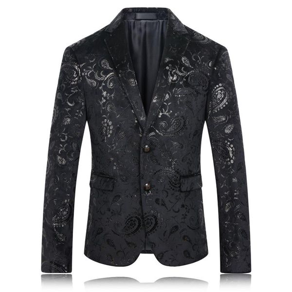 men's suits & blazers 2021 paisley blazer luxury mens floral velvet suit jacket black plus size 3xl masculino slim fit korean men, White;black
men's suits & blazers 2021 paisley blazer luxury mens floral velvet suit jacket black plus size 3xl masculino slim fit korean men, White;black